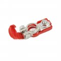 Uxcell 2pcs Red Cover Car Battery Terminal Clamp Clips Positive Negative Dc 6v 12v