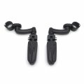 Smt-black Adjustable Highway Peg Mounting Kit Lightning Footrest Compatible With V-star Roadstar Suzuki Boulevard Equipped 1-1