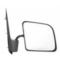 Passenger Side Door Mirror For Ford E 150 250 350 1992 To 2002 Manual Convex Glass Textured Black Swing Lock Paddle Type 