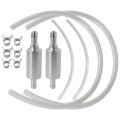 2pcs Brake Bleeder Hose With Check Valve Motorcycle Car Hydraulic Bleeding Kit