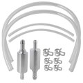 2pcs Brake Bleeder Hose With Check Valve Motorcycle Car Hydraulic Bleeding Kit