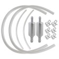 2pcs Brake Bleeder Hose With Check Valve Motorcycle Car Hydraulic Bleeding Kit