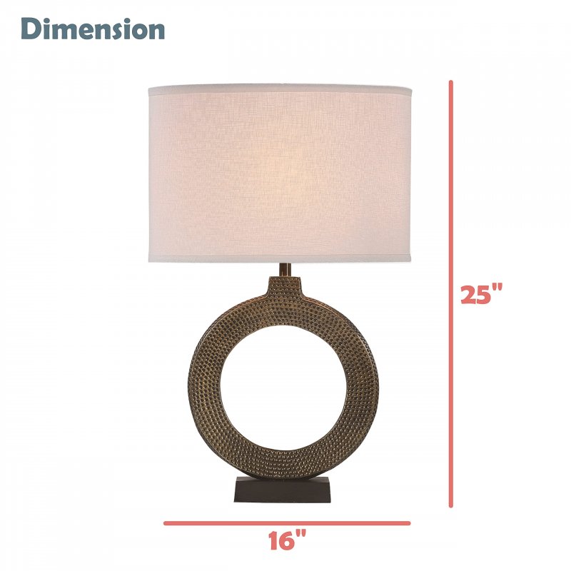 Aspen Creative 40214-11a 25 High Transitional Metal Table Lamp Antique Brass Finish And Oval Shaped Shade In White 16 Wide