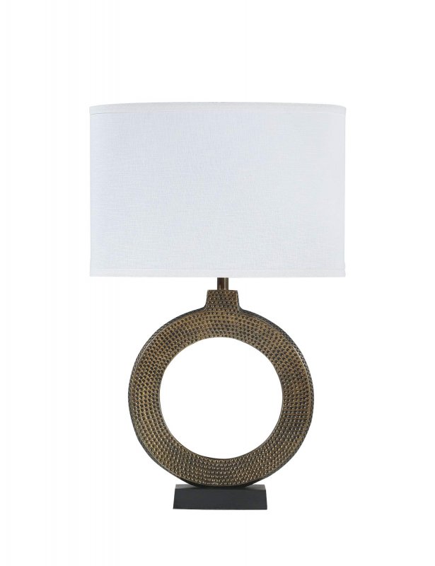 Aspen Creative 40214-11a 25 High Transitional Metal Table Lamp Antique Brass Finish And Oval Shaped Shade In White 16 Wide