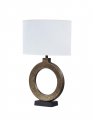 Aspen Creative 40214-11a 25 High Transitional Metal Table Lamp Antique Brass Finish And Oval Shaped Shade In White 16 Wide