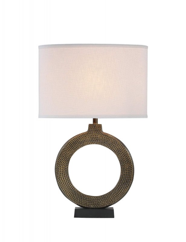 Aspen Creative 40214-11a 25 High Transitional Metal Table Lamp Antique Brass Finish And Oval Shaped Shade In White 16 Wide