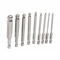 Metric Ball End Hex Screwdriver Bit Set Magnetic Head Allens 1 4 Inch Shank Drill Bit