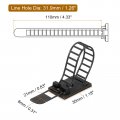 Uxcell 100pcs Adhesive Cable Clips Adjustable Nylon Cord Organizer Management Clamps For Desk Car Home And Office Black 110mm 4