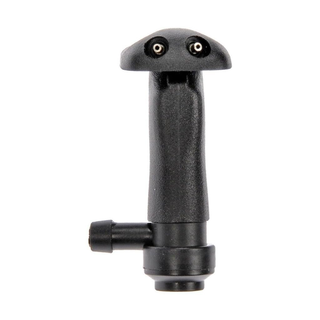 Windshield Washer Nozzle For Saab 9-3 2003 To 2011 Black Plastic Adjustable With 0 13 In Hose Port Replacement 12778849