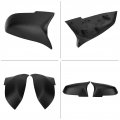 Qiilu Replacement Mirror Cap Car Rearview Cover Fit For 220i 328i 420i F20 F21 F22 F30 F32 F33 F36 X1 Matte Black