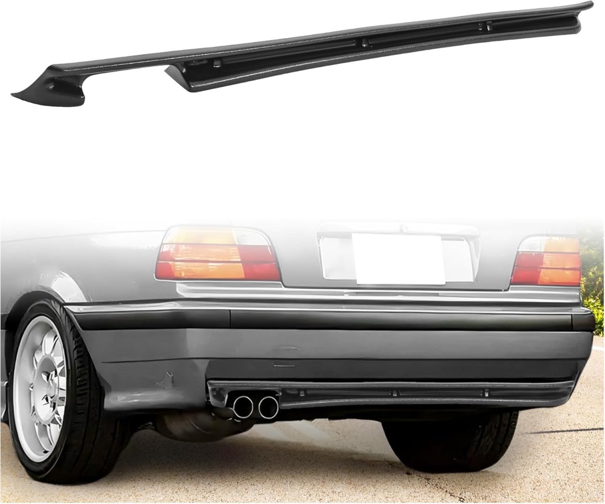 Hecasa Rear Bumper Diffuser For 1992-1998 Bmw E36 3 Sedan Coupe Convertible Lower Splitter Protector Spoiler Valance Unfinished
