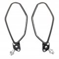 1 Pair Motorbike Side View Mirror Adjustable Aluminum Rearview Accessories Handlebar Indestructible Motorcycle Mirrors