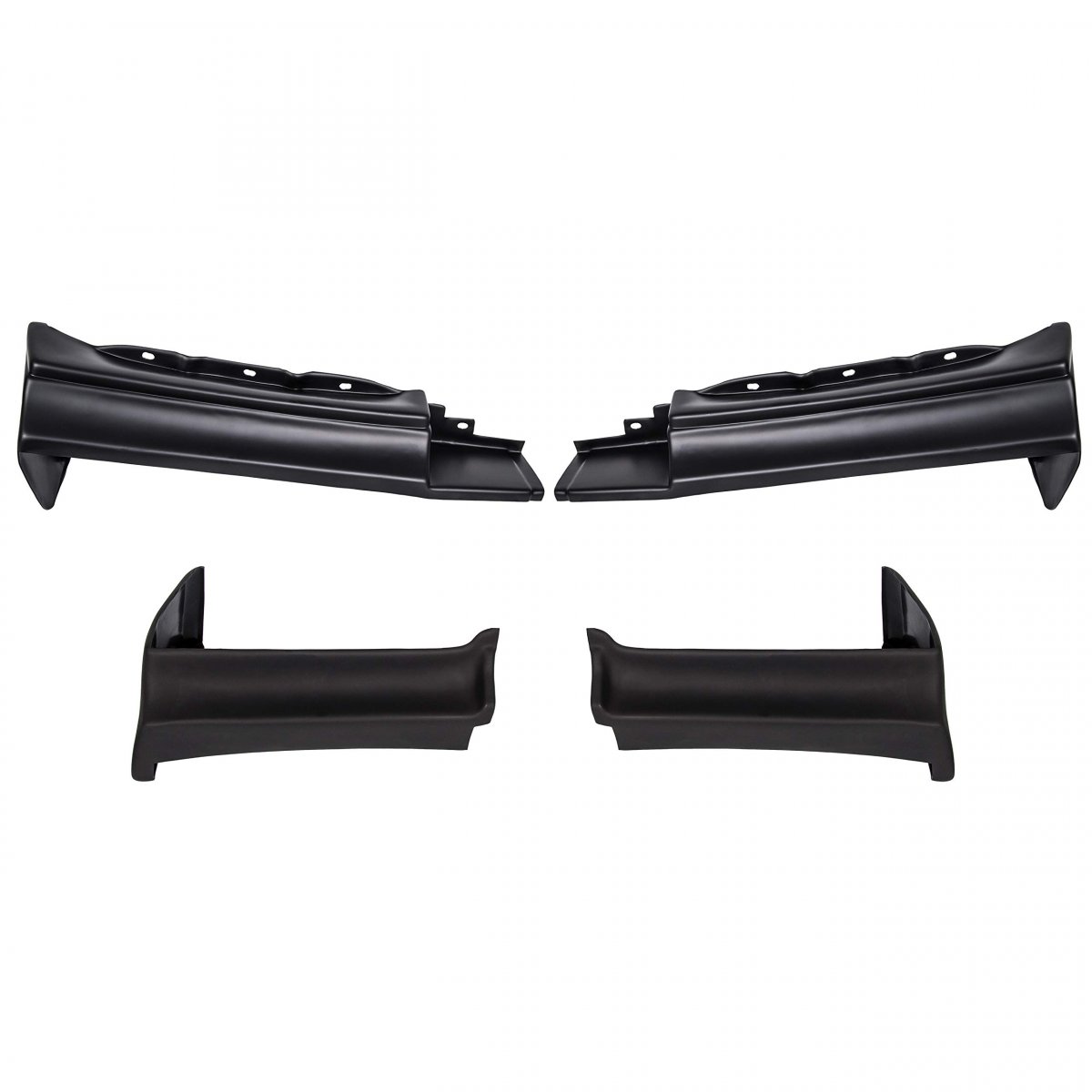 Bumper Fillers Set For Buick Grand National T Type Regal 1981 To 1987 Bl296 Front Filler Kit Black Abs Plastic 4 Pieces