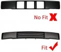 Hecasa Black Front Bumper License Plate Compatible With 2015-2017 Ford F150 Delete Bracket Mount Replacement For Fl3z-17a385-a