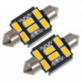 A Absopro Led Festoon Light 36mm 5730 Car Bulb Interior Dome Map Door Lamp Courtesy Lights Warm White Set Of 2 