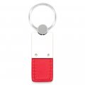 Au-tomotive Gold Leather Key Ring For Dodge Srt Hellcat Red