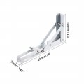 Uxcell Folding Bracket 8 Inch 200mm For Shelf Table Desk Wall Mounted Support Collapsible Long Release Arm Space Saving Carbon