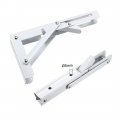 Uxcell Folding Bracket 8 Inch 200mm For Shelf Table Desk Wall Mounted Support Collapsible Long Release Arm Space Saving Carbon
