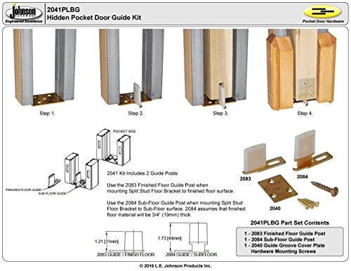 JR Products 20605 Pocket Door Guide 