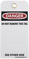 Nmc Rpt2g Danger Do Not Operate Maintenance Department Accident Prevention Tag With Brass Grommet Unrippable Vinyl 3 Length 6 