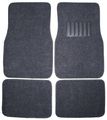 Front And Rear Carpet Floor Mats For Car Truck Suv Dark Grey Universal Fit Set Of 4 Deluxe With Anti Slip Backing Water 