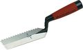 Notched Margin Trowel 5 X 2 In For Flooring And Tiling Durasoft Handle 52vnd High Carbon Steel V Shape With 1 4 3 16 Notch 