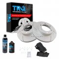 Trq Front Metallic Brake Pad Performance Rotor Kit W Chemicals 