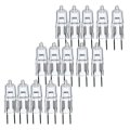 Satco S3121 50 Watt 900 Lumens T4 Halogen Gy6 35 Base 12 Volt Clear Light Bulb Dimmable 15 Bulbs 