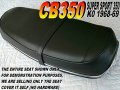 New Replacement Seat Cover Fits Cb350 K0 1968-69 Honda Cb 350 Super Sport 148
