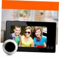 Gadpiparty Digital Door Viewer Peephole Camera Cat Eye Doorbell Intelligent