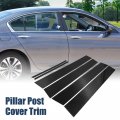 X Autohaux 6pcs Door Window Pillar Post Protector Cover Trim For Toyota Corolla 2014-2018
