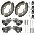 M Mati Front Brake Wheel Cylinders Left Right All Four With Shoes For Yamaha Big Bear 350 Kodiak 400 Yfm350 Yfm400 1989-1998