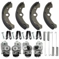 M Mati Front Brake Wheel Cylinders Left Right All Four With Shoes For Yamaha Big Bear 350 Kodiak 400 Yfm350 Yfm400 1989-1998