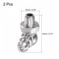 Uxcell 201 Stainless Steel 90 Degree Grease Fitting M6 X 1mm Thread Hydraulic Accessories 2pcs