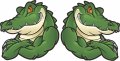 Stickertalk Crocodile Mascot Stickers 1 Sheet Of 2 Each 3 Inches By 