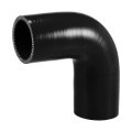 1 Pcs 45mm 77 Id 102mm 4 02 Length 90 Degrees Black Car Silicone Hose Coolant Universal 