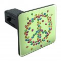Lady Bug Rainbow Peace Sign Tow Trailer Hitch Cover Plug Insert
