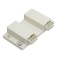 Cabinet Cupboard Double Head Magnetic Catch Latch White 