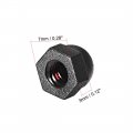 Uxcell Acorn Hex Cap Nuts 50pcs M4 Dome Nylon Hexagon Decorative Nut For Screws Bolts Black