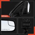 A-premium Passenger Side Power Door Mirror Compatible With Chevrolet Equinox Gmc Terrain 2010-2017 Heated Manual Folding Chrome