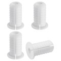 4pcs Wall Grommets 3 4 Inch 19mm Silicone Anti-slip Pass Through Cable Bushing Feed Ethernet Routing Kit White 