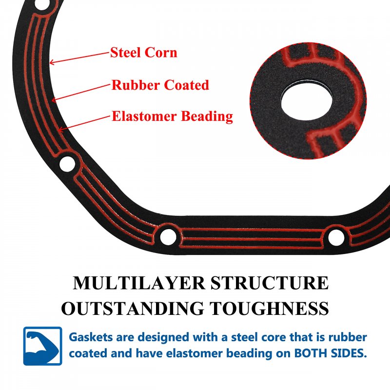 Differential Cover Gasket Llr-d044 Replacement For Dana 44