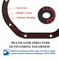 Differential Cover Gasket Llr-d044 Replacement For Dana 44