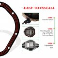 Differential Cover Gasket Llr-d044 Replacement For Dana 44