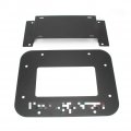 Mallofusa Textured Black Spare Tire Carrier Delete Filler Plate Tramp Stamp Cover Compatible For 2010-2018 Jeep Wrangler Jk