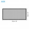 Uxcell Window Screen Mesh 24 X 59 Diy Fiberglass Netting Black Frame With Hook And Loop Adhesive Edging For Bedroom Living Room