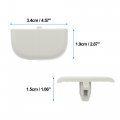 X Autohaux 2 Pcs White Sun Visor Cap Clip No Ds7z54672a40af Ds7z4273aa For Ford Edge 2015-2023