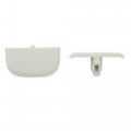 X Autohaux 2 Pcs White Sun Visor Cap Clip No Ds7z54672a40af Ds7z4273aa For Ford Edge 2015-2023