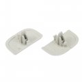 X Autohaux 2 Pcs White Sun Visor Cap Clip No Ds7z54672a40af Ds7z4273aa For Ford Edge 2015-2023