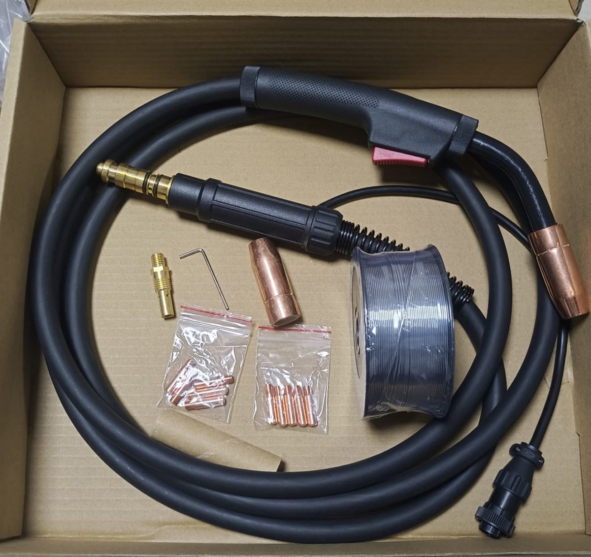Mig Welding Gun 10 180amp 2 Pins Replacement For Vulcan Migmax 140 215 Omnipro 220 Aluminum